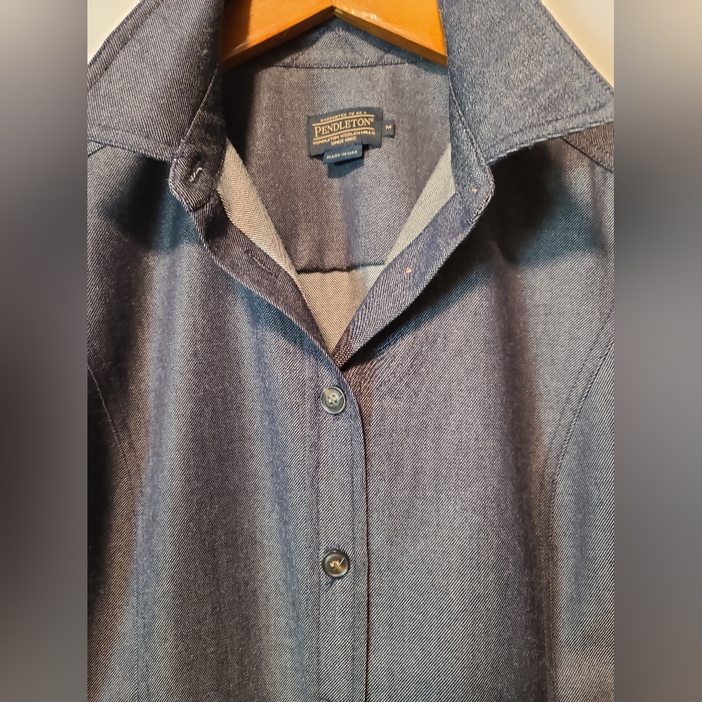 VINTAGE PENDLETON VIRGIN WOOL CARDIGAN COAT - Picture 8 of 13